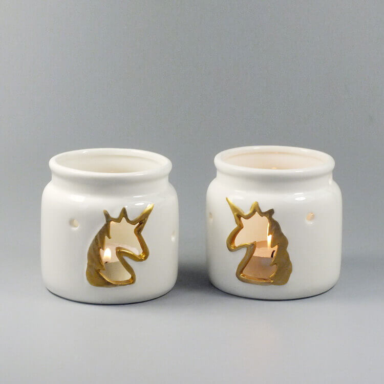 Portavelas Unicornio